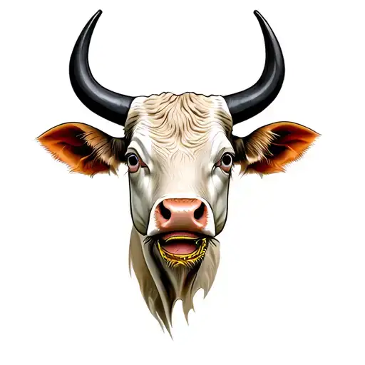 Baby Bull With A Septum Peircing