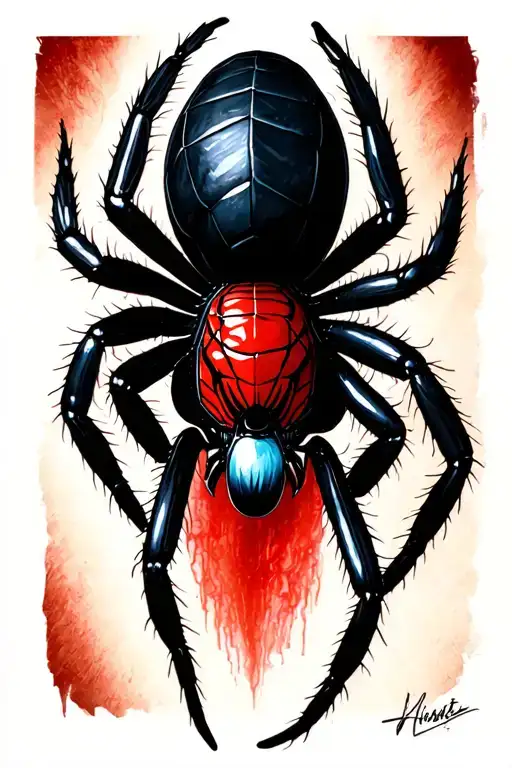 Black Widow Spider Dark Side