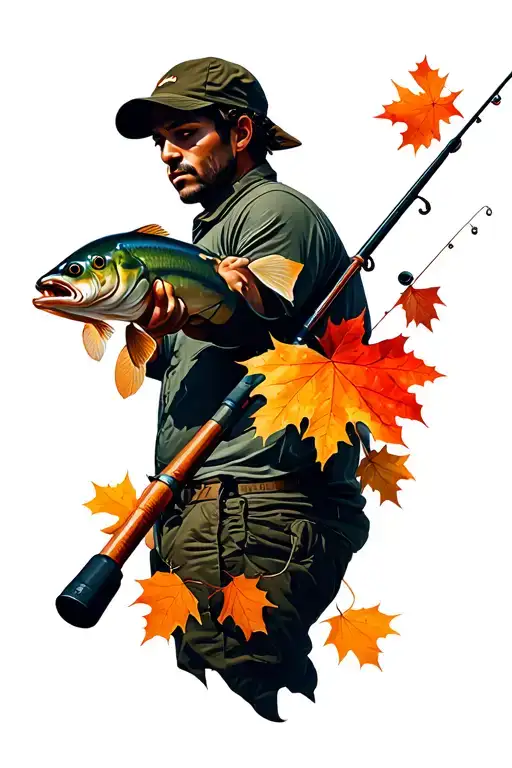 Fall Fishing Rod