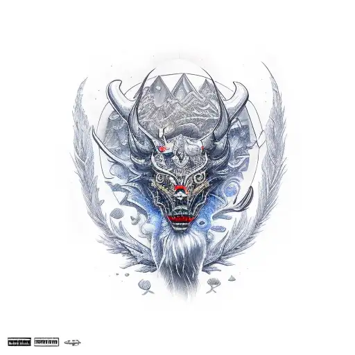 Motorcycle In The Forest