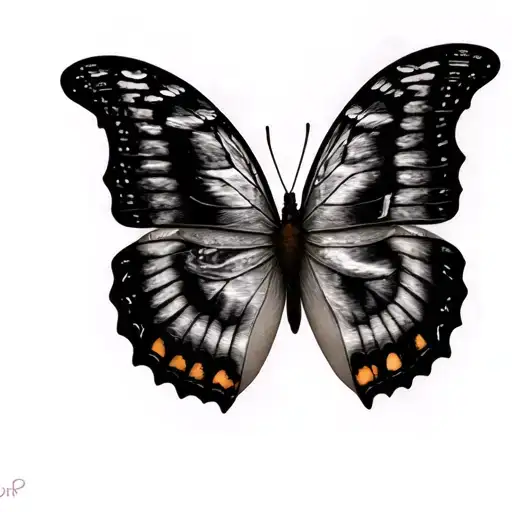 Butterfly Half Baby Sonogram