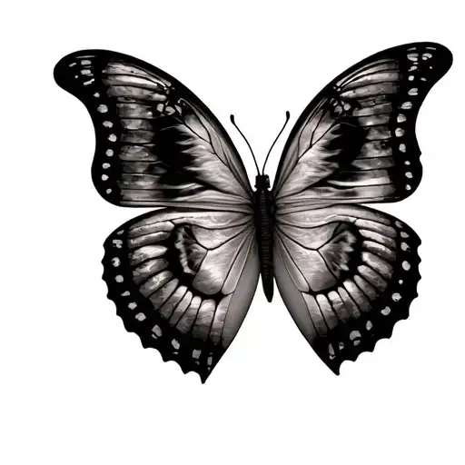 Butterfly Half Baby Sonogram