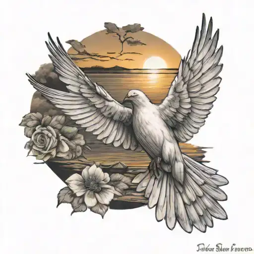 Dove Into The Sunset