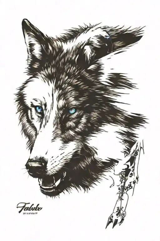 Wolf Blue Eyes