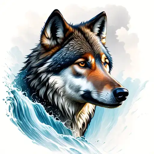 Wolf Waterfall Flowing