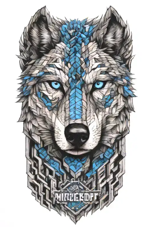 Wolf Blue Eyes Minecraft