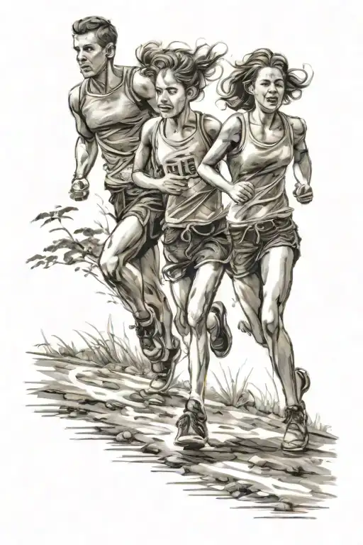 Two Sons Running Wife