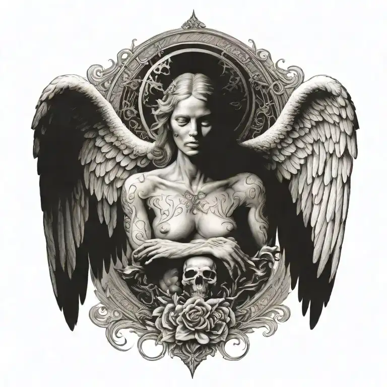 Angel Death Love Family Strength Courage