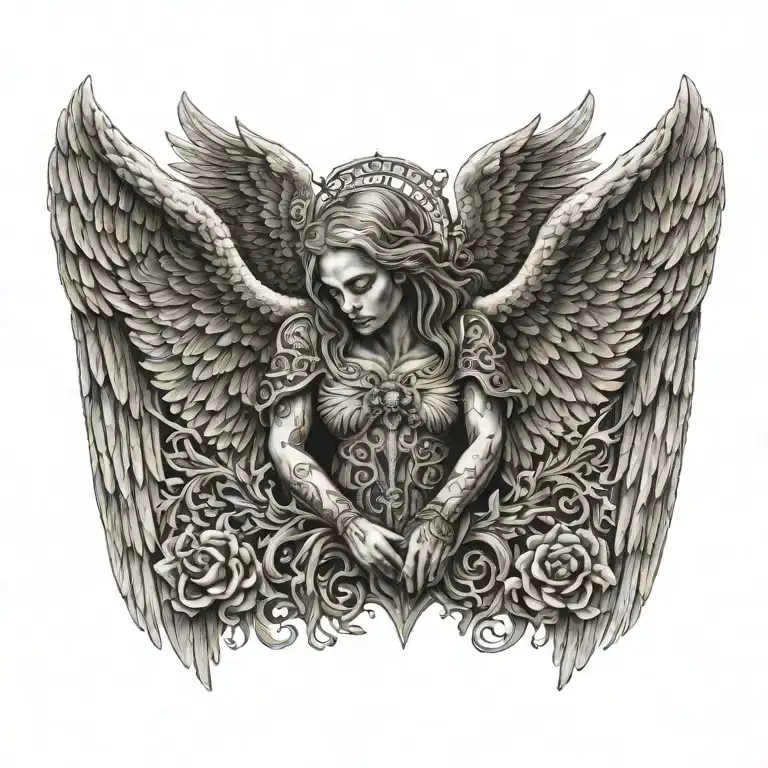 Angel Death Love Family Strength Courage