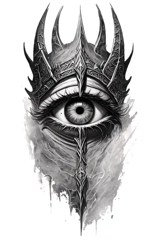 Lord Of Ring Witch King Eye Of Sauron Eye On Top