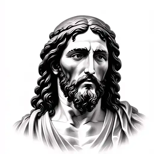 Face Of Jesus Confident Strong