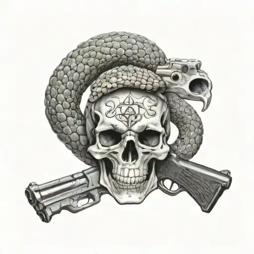 Don't Tread On Me With Guns Without Skull