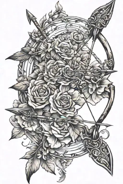 Bow And Arrow Across Each Other