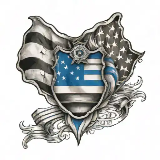 Law Enforcement Military Thin Blue Line