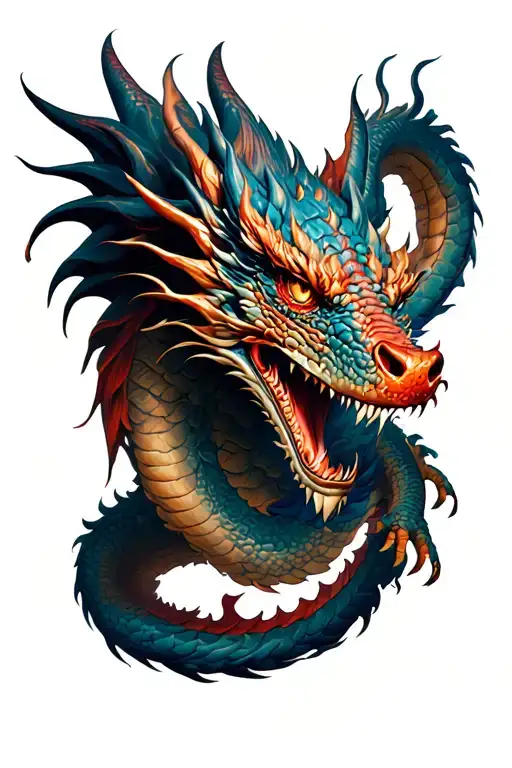 Dragon Going Around The Forearm