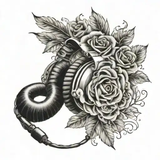 Indian Headphones Microphone Rose