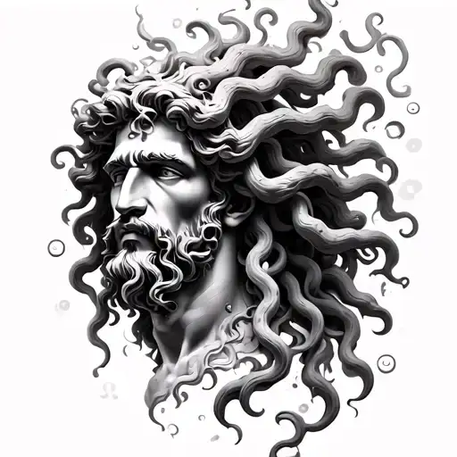 Zeus And Medusa Mytologia Tatto Design