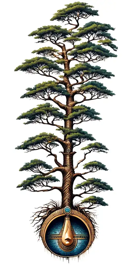 Kemet Tree Of Life Tattoo Design