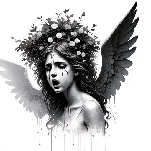 Angel Crying Under A Poison Tree