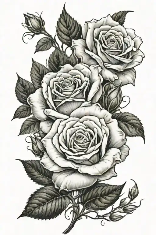 Rose And Honey Suckle Bouquet