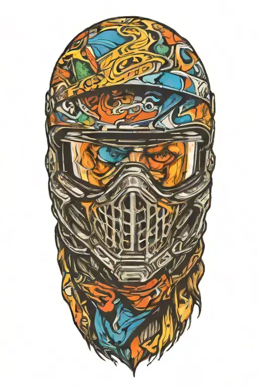 Motocross Rider Head