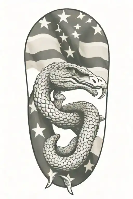 Don't Tread On Me Flag Using Pistols