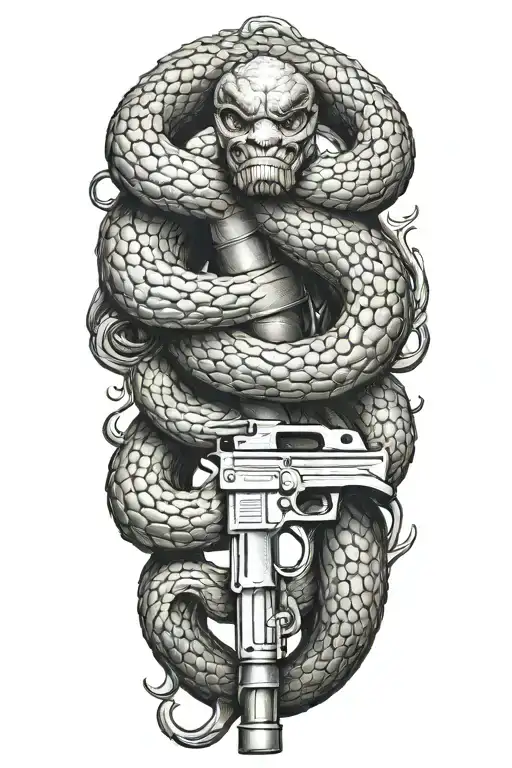 Don't Tread On Me Formed By Guns