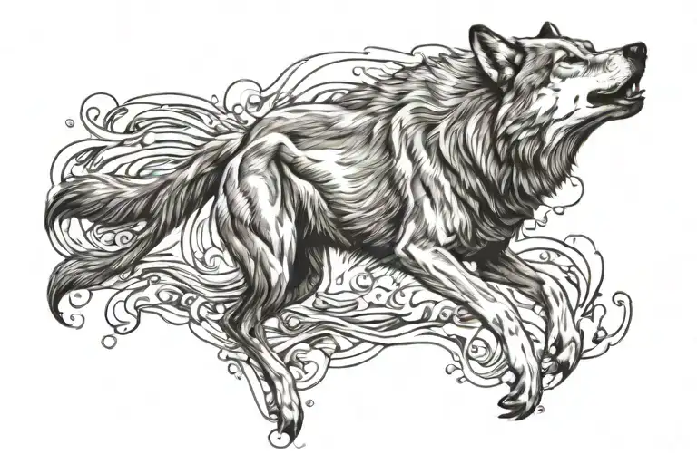 Wolf And Dolphine Jump