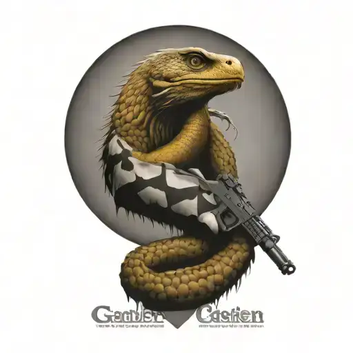 Gadsden Flag With Guns