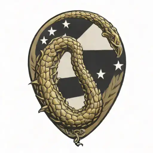 Gadsden Flag Formed Guns