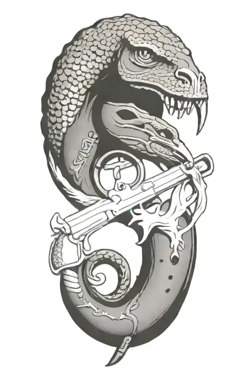 Don't Tread On Me Flintlock Pistol