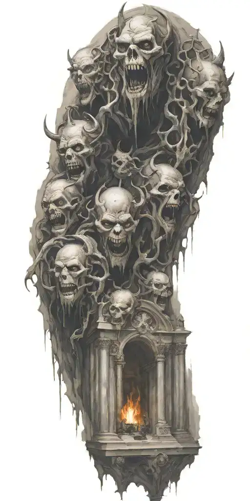 Demons Trapped In A Cathedral Realism