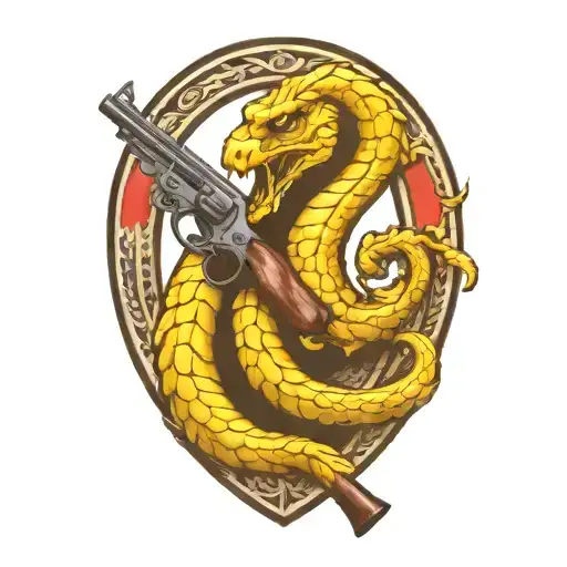 Gadsden Flag Flintlock Hessian Dragoon Pistol