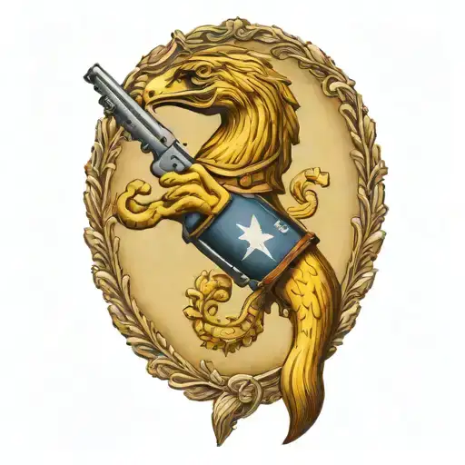 Gadsden Flag Flintlock Hessian Dragoon Pistol