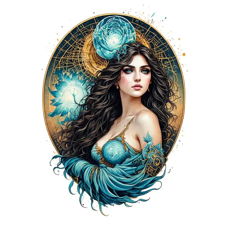 Aquarius Zodiac Sign Combined Woman All Powerful