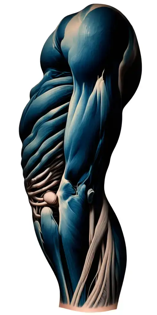 Anatomical Sleeve Arm Muscles