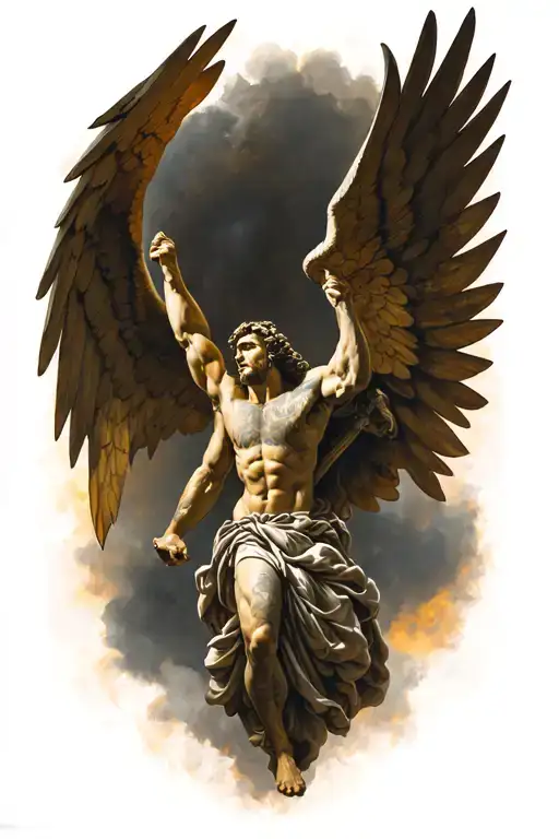 St Michael Defeating Fallen Angle