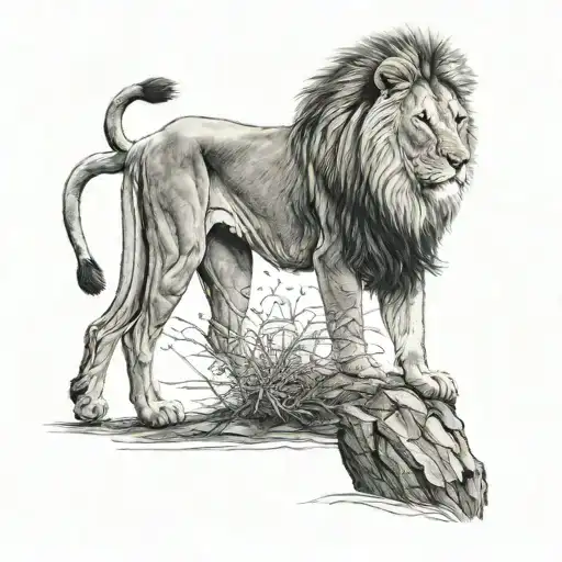 Lion Standing