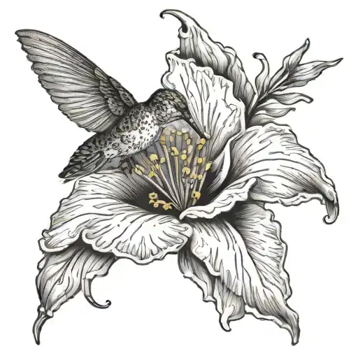 Hummingbird Poppy Flower