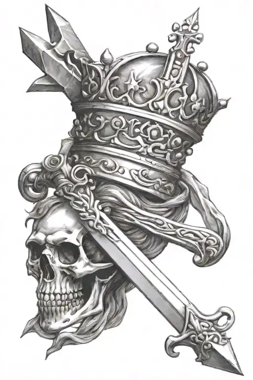Sword With Crown Hanging