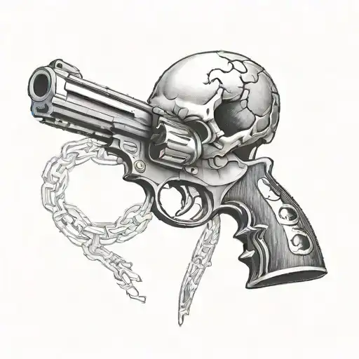 Skull And Gun