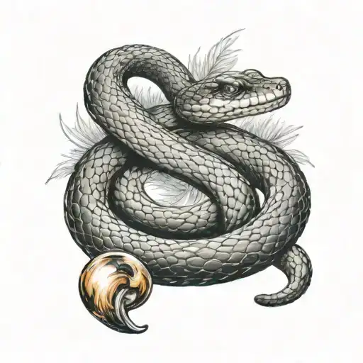 Snake With Saturn