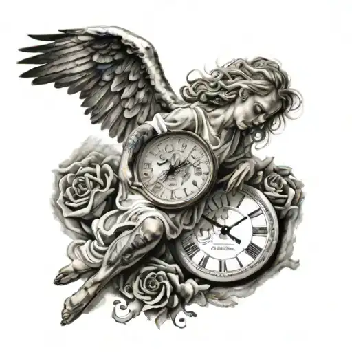 Falling Angel From Tje Sky Heartbroken Past Time Piece Featuring