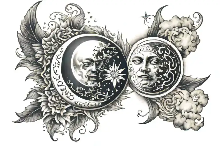 Sun & Moon Merging Together