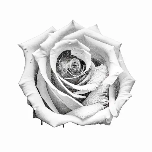 Rose Laying Over The Words To Thine Own Self Be True