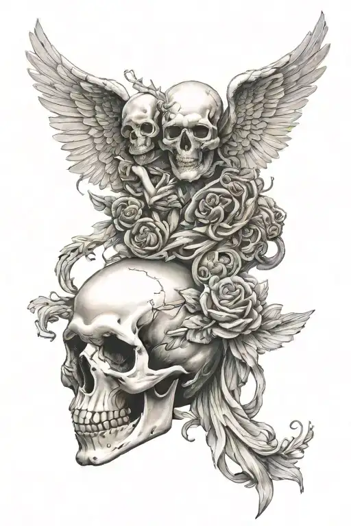 Skull And Angel