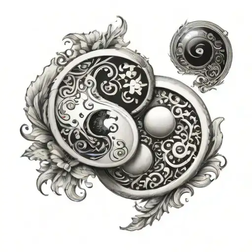 Yin Yang Symbol Card