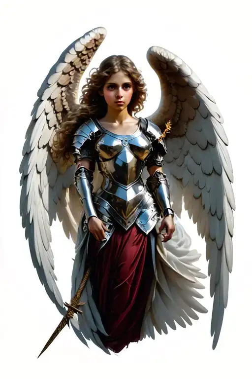 Small Realistic Angel With Armor