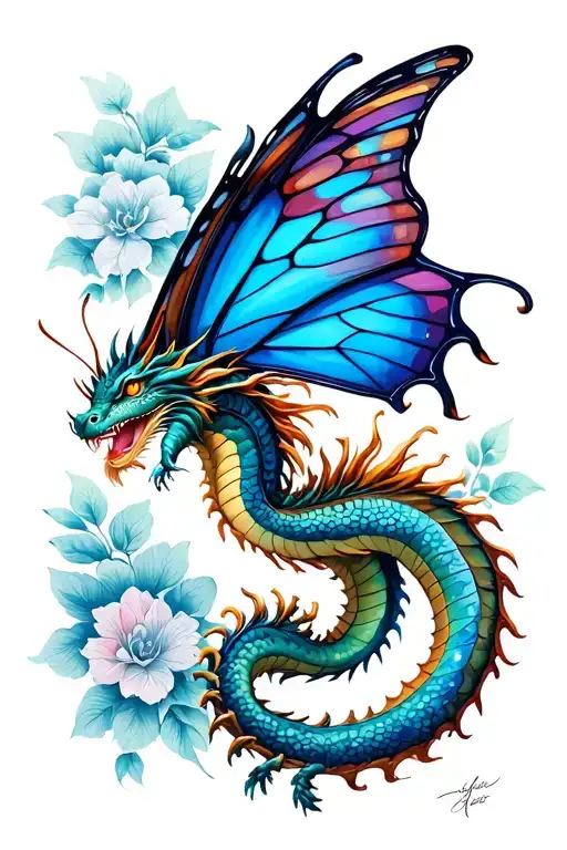 Butterfly And Dragon