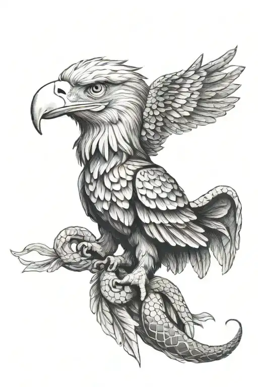 Mexican Eagle And Snake